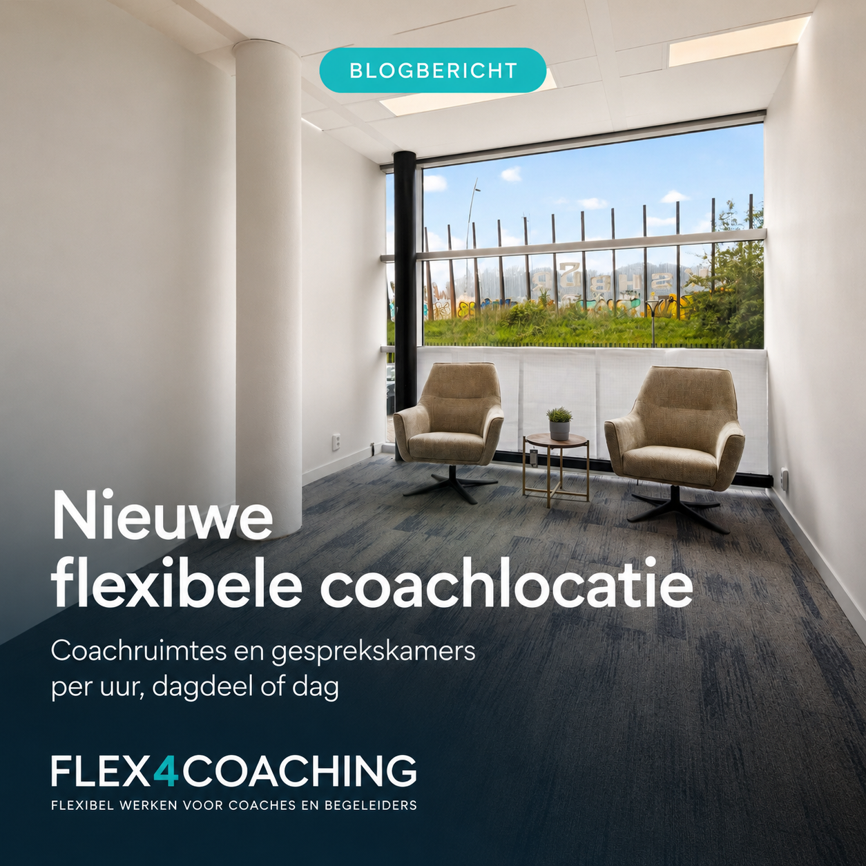 Een goede coachruimte helpt het gesprek, zonder zelf onderwerp te worden
